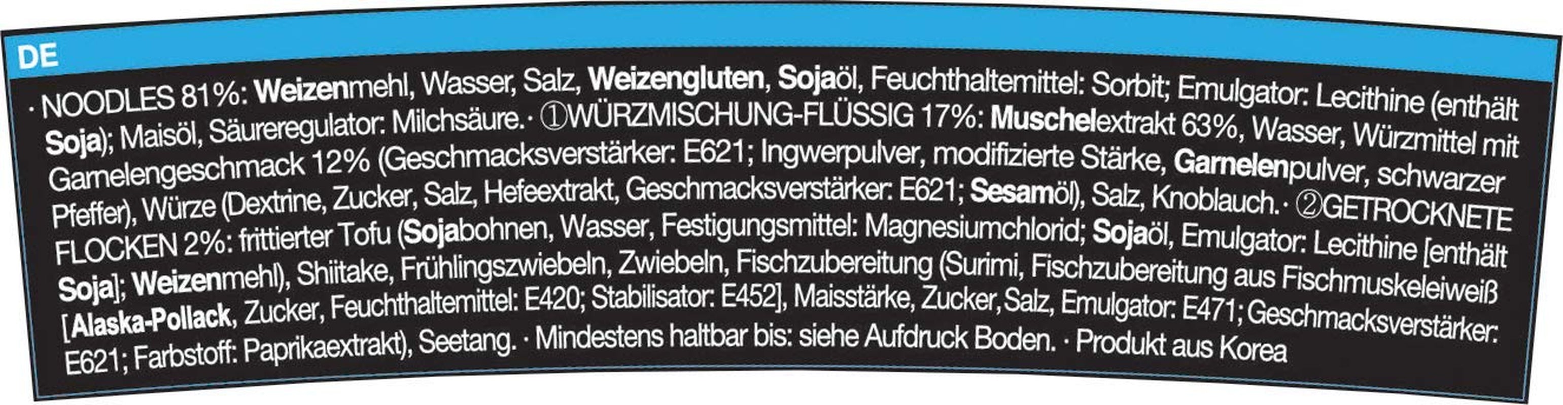 Allgroo Udon Cup instant nudler - smagfuld krydret skaldyr Udon suppe - Hurtig tilberedning (1 x 173 g)