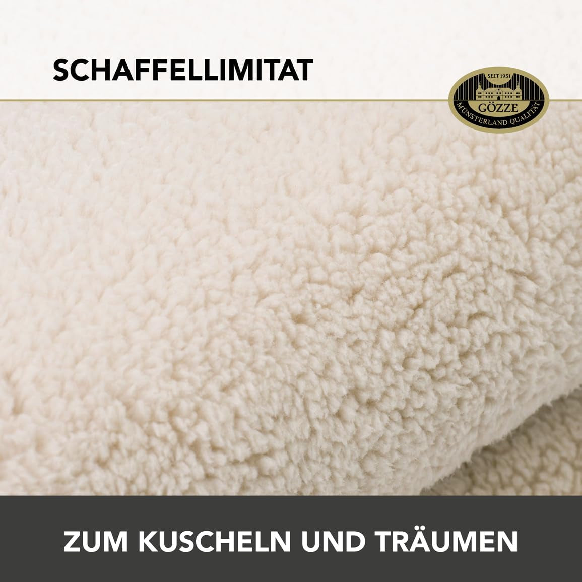 Gözze - Skyblødt kæletæppe, fåreskindsimitation, 100% polyester (mikrofiber), 150 X 200 Cm - Kameldyner og -dyner Naty Shop