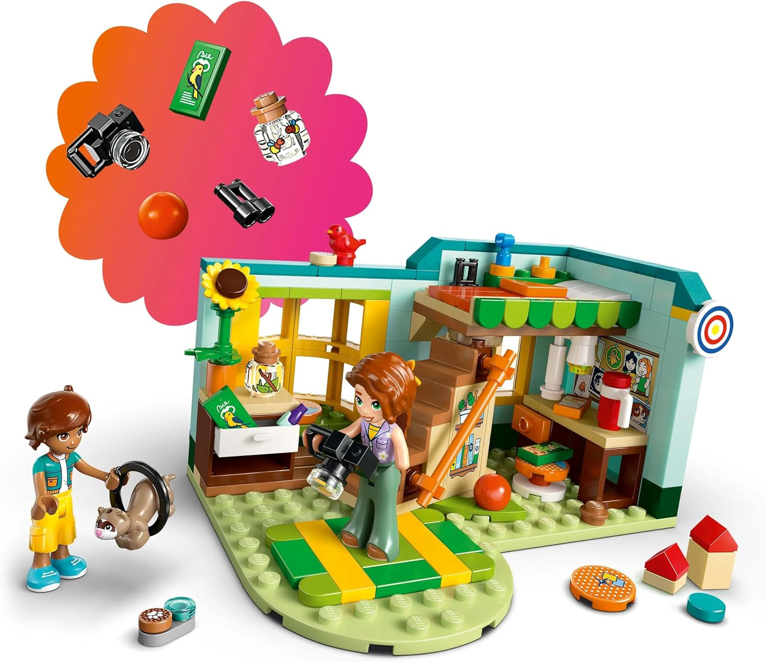 LEGO Friends Autumn's Room Bygge- og legesæt til kreativt rollespil, sæt til piger fra 6 år med 2 minifigurer og en ilderfigur, pædagogisk legetøj 42646 Byggesæt Besuche den LEGO-Store