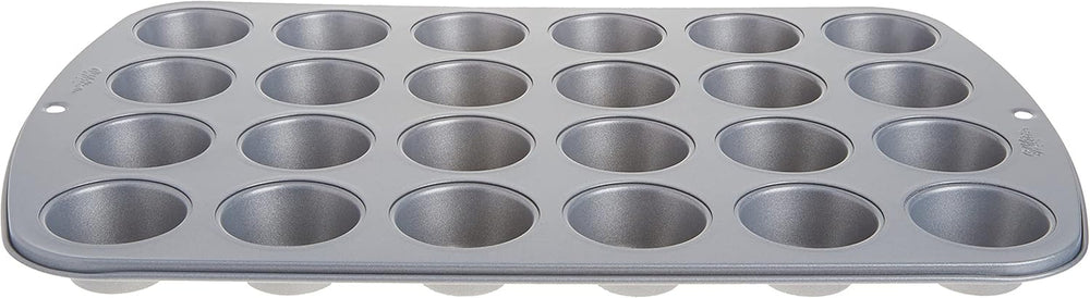 Wilton 24 Er Mini-Muffinbackform, Antihaftbeschichte, Silber Forme og bageplader Naty Shop