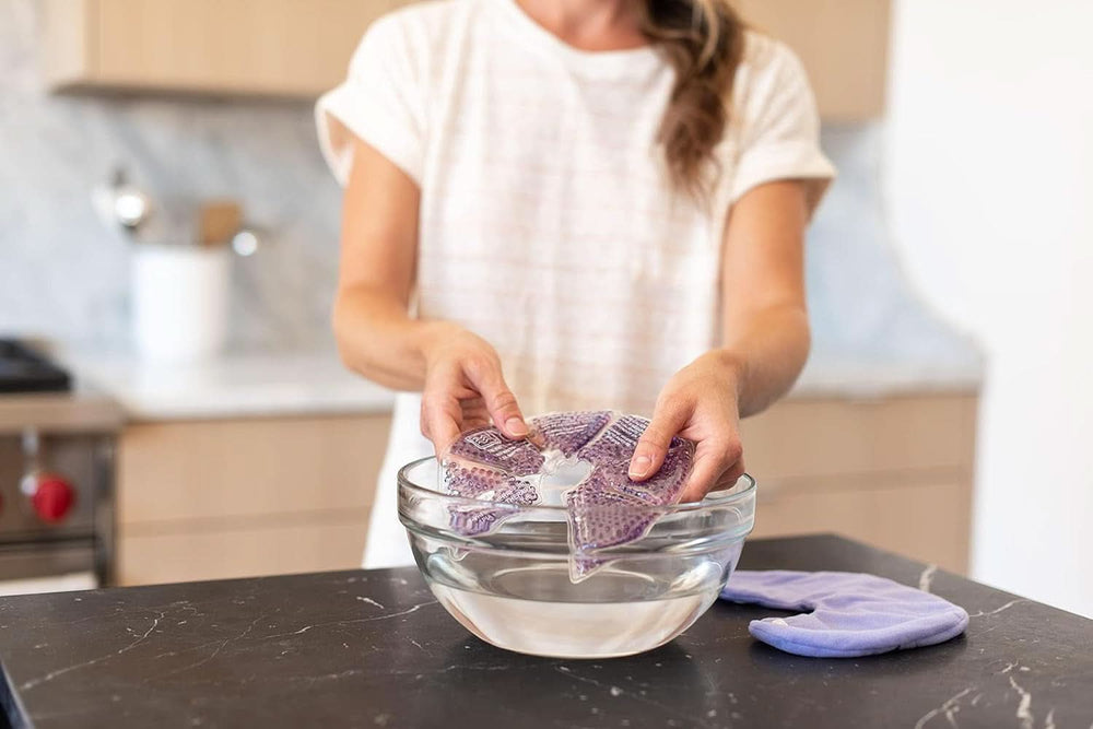 Lansinoh Therapearl 3-i-1 brystterapi til ammende mødre, varm og kold terapi, hjælper med at lindre overbelastning, mastitis og tilstoppede kanaler, genanvendelig mad og ammetilbehør Bebe Naty Shop