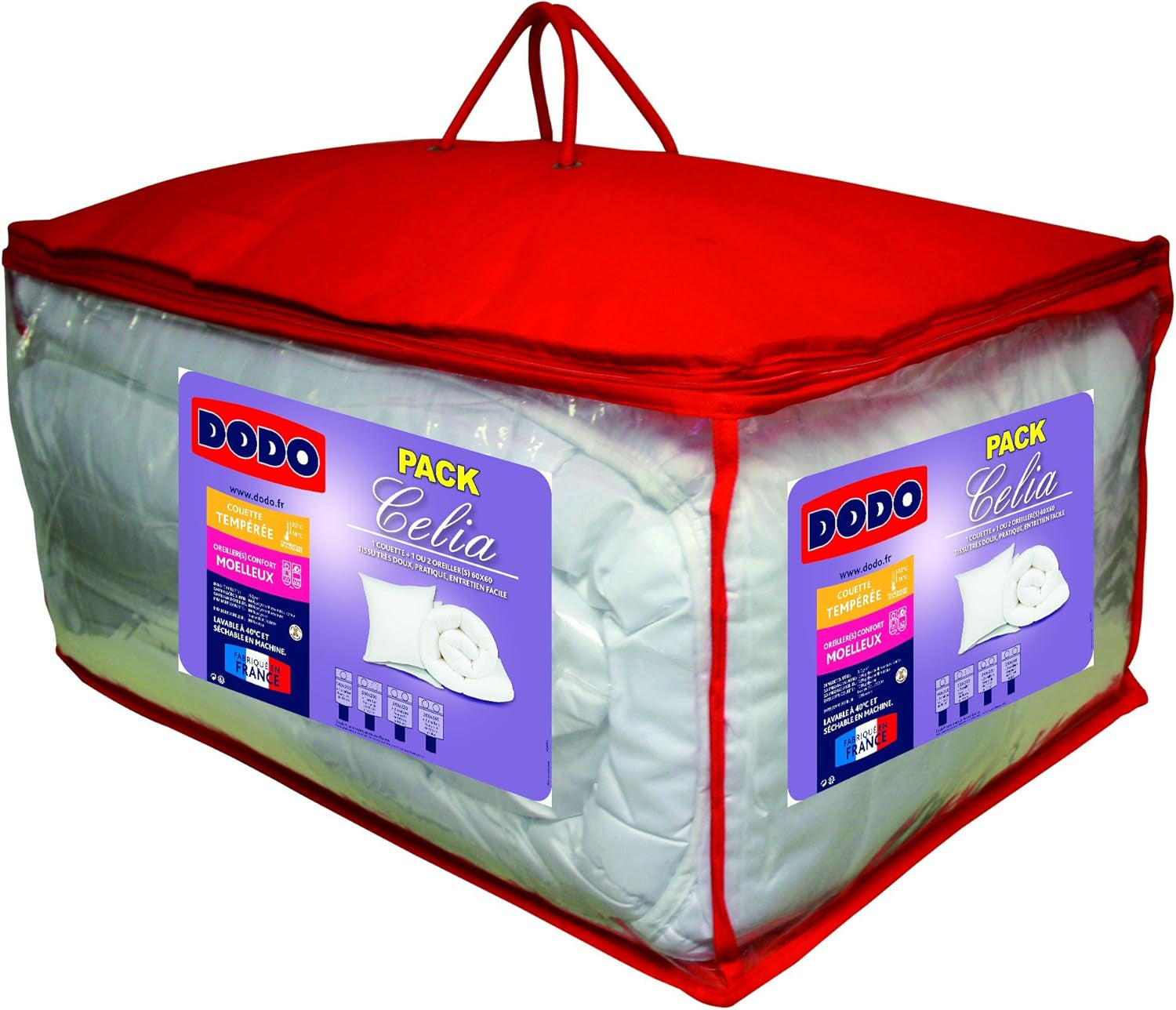 30519 220/240 Dynebetræk og 2 puder Polyester/Bomuld Hvid 220 X 240 Cm Dyner og dyner Naty Shop