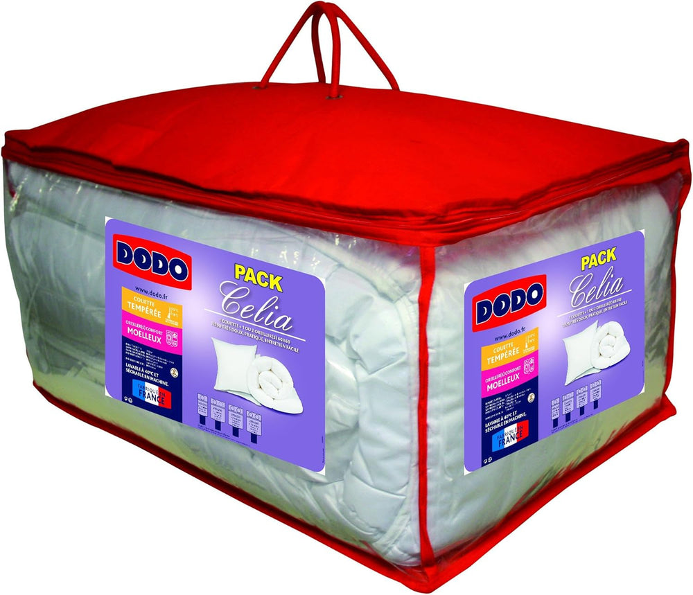 30519 220/240 Dynebetræk og 2 puder Polyester/Bomuld Hvid 220 X 240 Cm Dyner og dyner Naty Shop