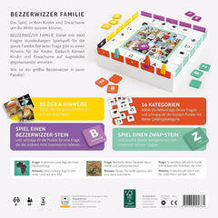 Bezzerwizzer Studio, BEZZERWIZZER familie, festspil, quizspil, 2+ spillere, 10+, 45 minutter, tysk
