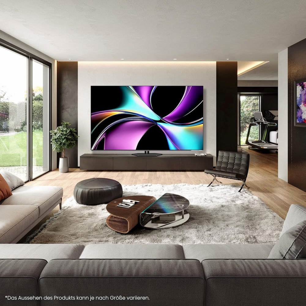 Televizor Hisense 55A85Q 139 cm (55 inch), Smart TV OLED 4K UHD, 120 Hz, HDMI 2.1, Mod Joc Pro, AMD FreeSync Premium, Dolby Vision IQ și Atmos, Bluetooth, Alexa încorporată, Negru, [2025]