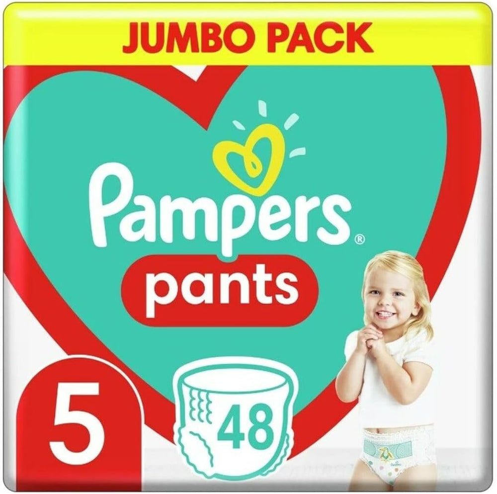 Pampers Pants bleer str. 5 (12-17 kg), 48 stk., beskyttelse og komfort. Let at bruge Pampers bleer.