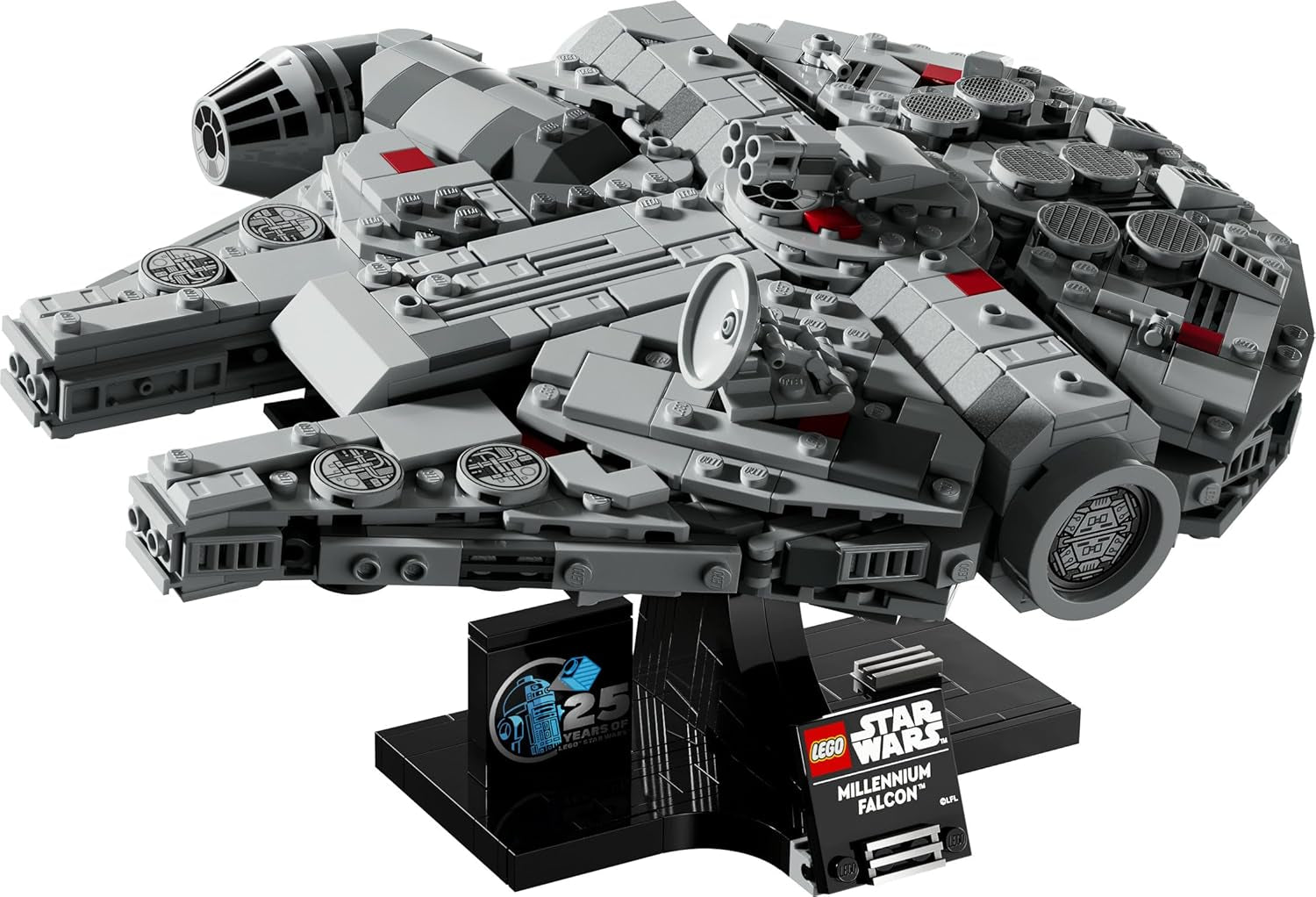 LEGO Star Wars Millennium Falcon 25-års jubilæumssæt til voksne Bygbart skib A New Hope Samlerobjekt Rumskibsmodelsæt Gaver til mænd Kvinder 75375 Byggesæt Besuche den LEGO-Store