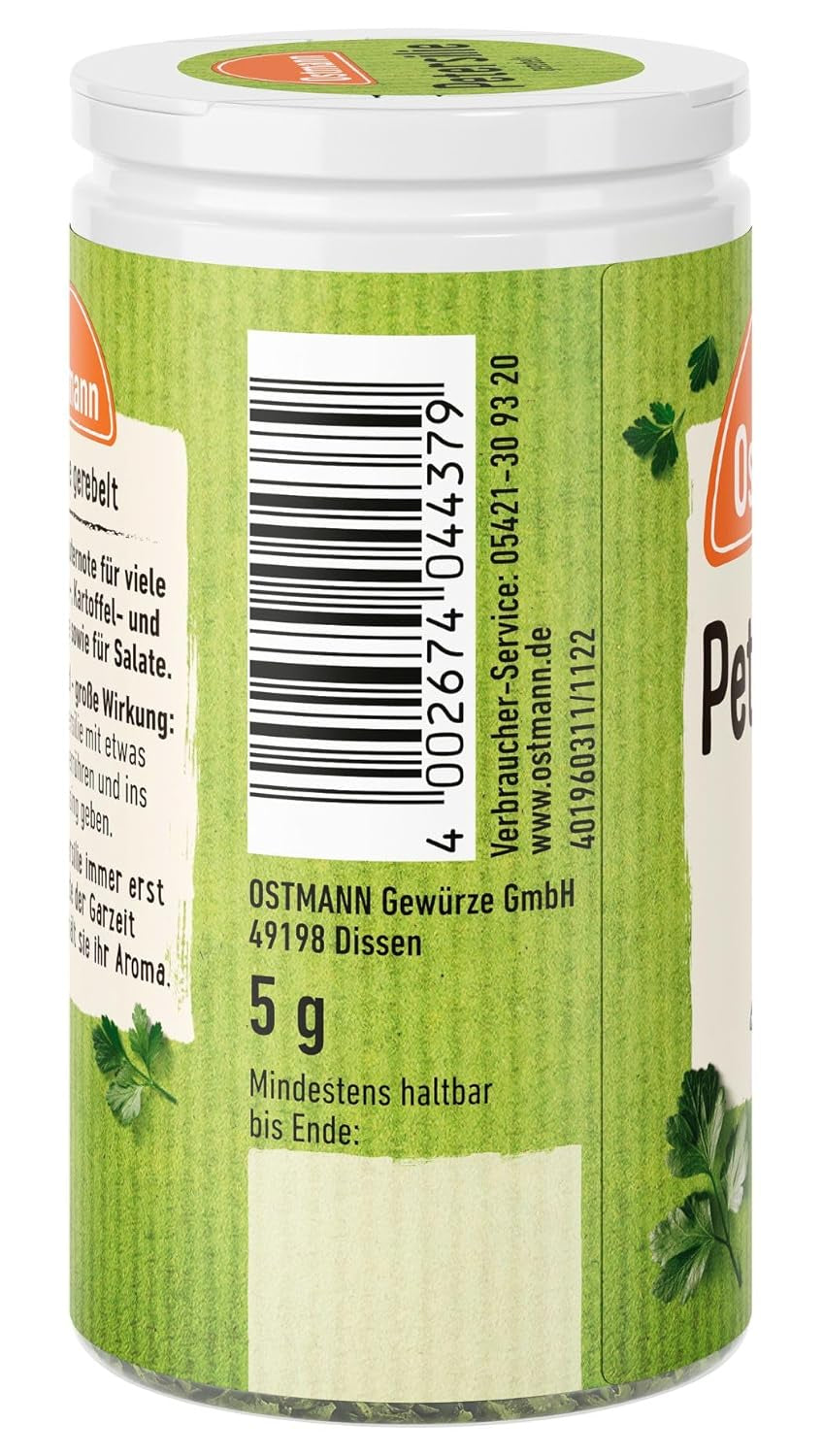 Ostmann Gewürze - Parsilie gerebelt | 100% naturlige ingredienser 5 g i Der Streudose