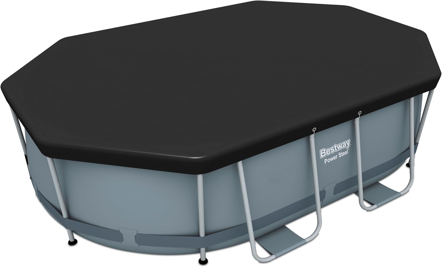 Bestway PVC presenning 305 x 184 cm, sort, oval