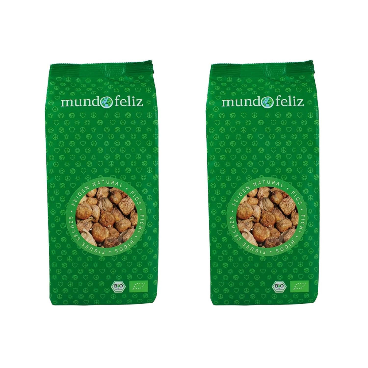 Mundo Feliz Smochine uscate din agricultura ecologică, 2 x 500 grame Produse deshidratate Naty Shop