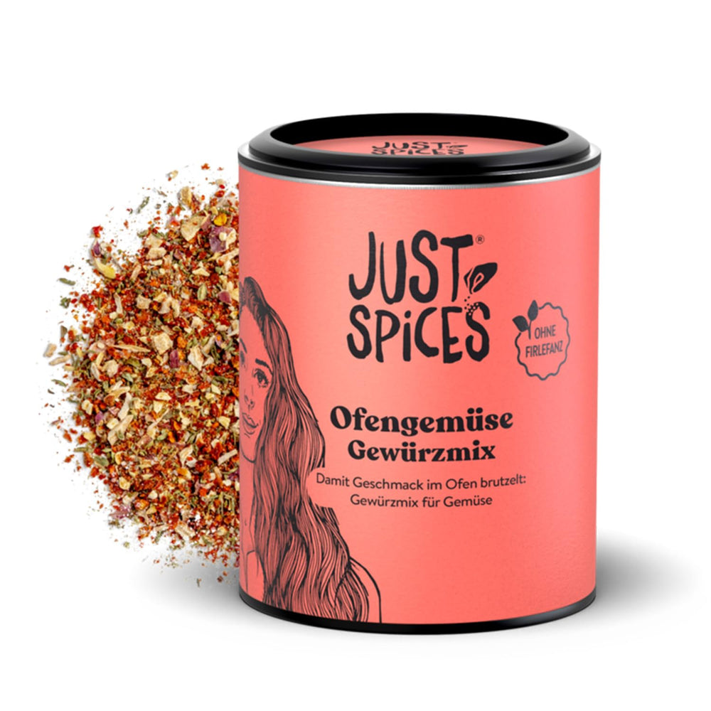 Just Spices Gemüse Allrounder I Jedes Gemüse af Aubergine bis Zucchini lecker würzen I Gewürzdose, 75 g