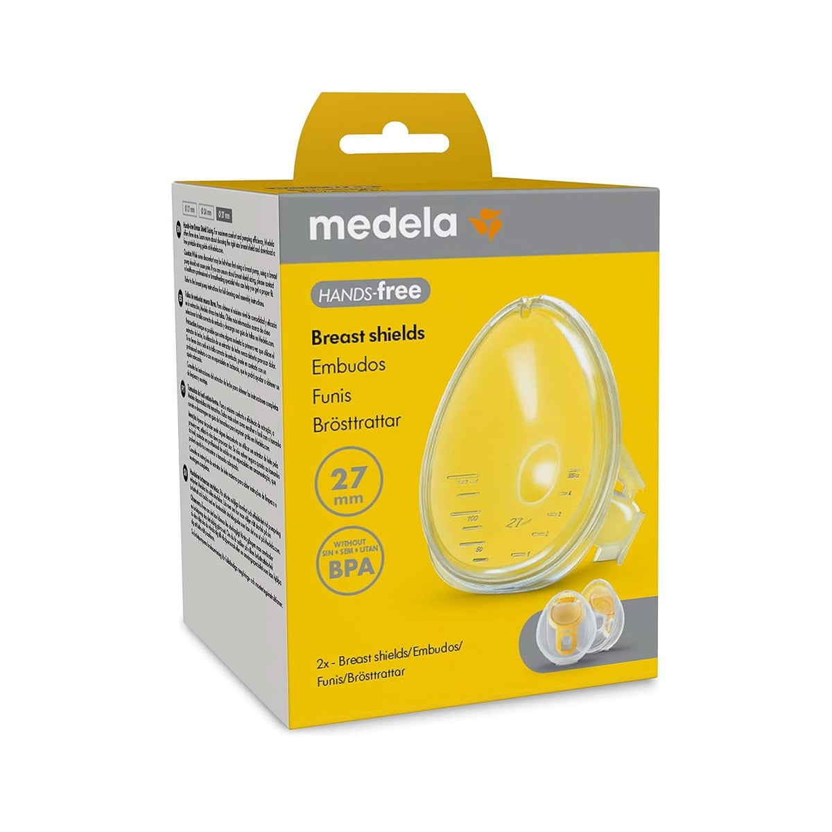 Medela håndfri brystbeskyttere, tilbehør til brystpumper Mad og ammetilbehør Bebe Naty Shop 27 Mm