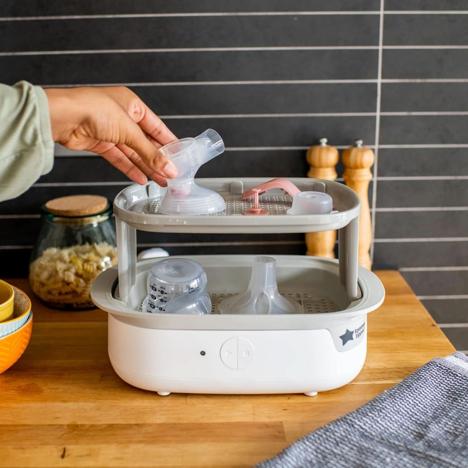 Tommee Tippee Made for Me Manuelle Einzel-Milchpumpe, Starke Saugkraft, Ergonomischer Griff, Tragbare Und Leise Milchpumpe, Samt Babyflasche Accessories Mad og Amning Bebe Naty Shop