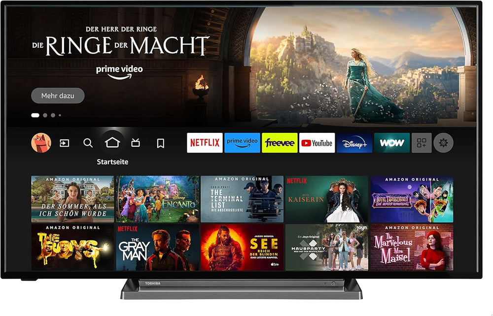 Televizor Toshiba Fire de 43 de inci (televizor inteligent 4K UHD, HDR Dolby Vision, tuner triplu, Alexa încorporată, sunet Onkyo) 43UF3F63DAZ