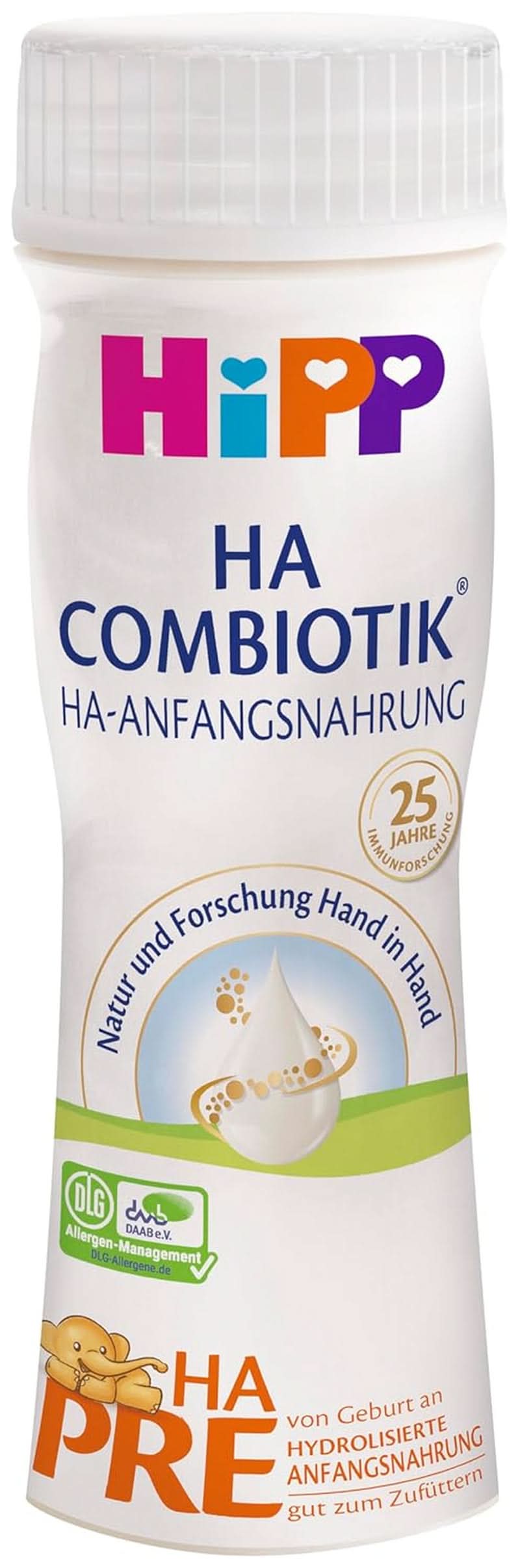 Hipp Pre HA Combiotik 200 ml, pakke med 6 (6 x 200 ml) Naty Shop Standardtitel