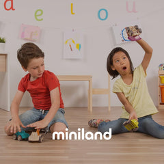 Miniland Sæt Puppenkleidung 32cm, t-shirt med læder, Übergangszeit