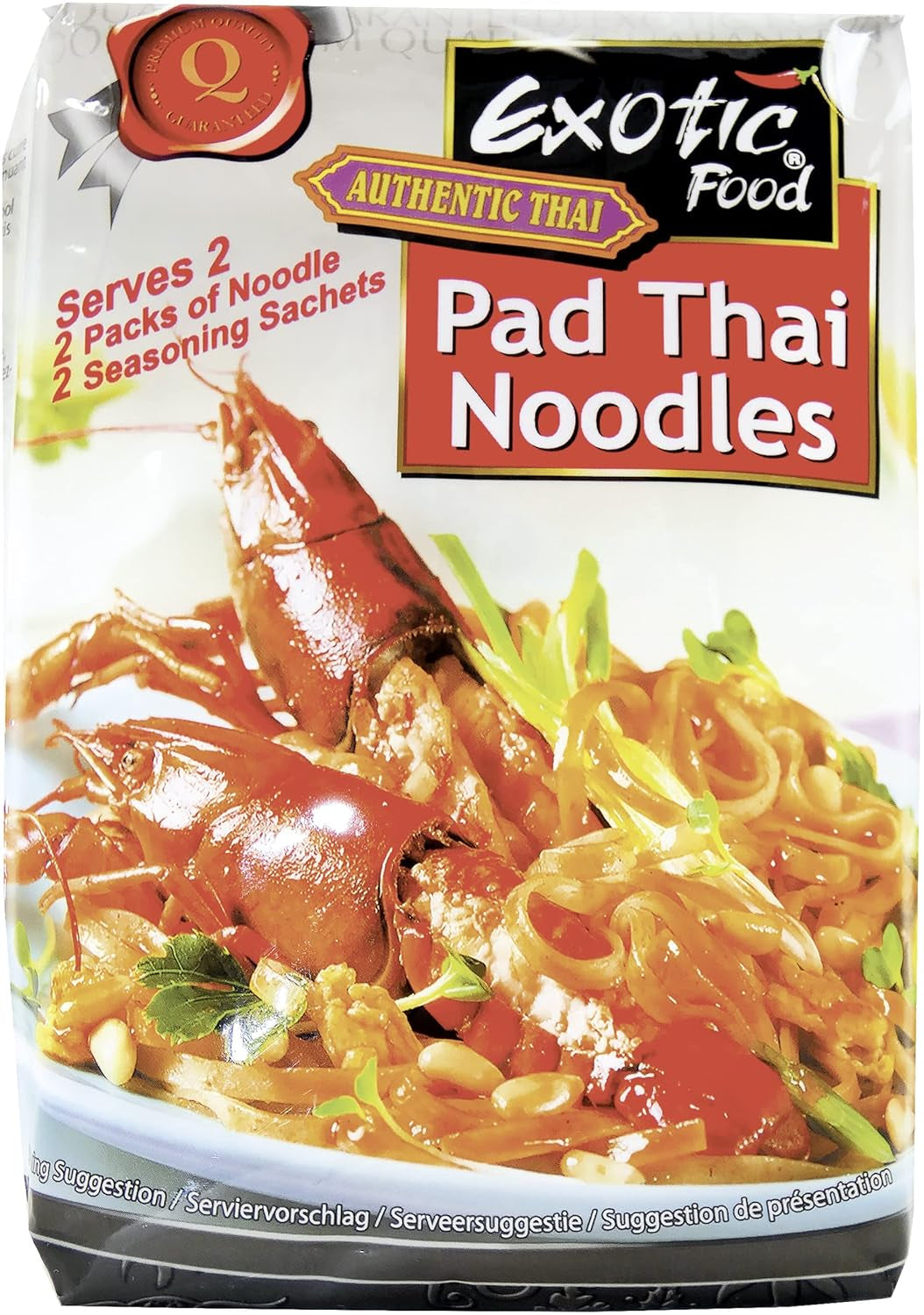 Wok-risnudler (Pad Thai), pakke med 2 (2 pakker x 300 g)