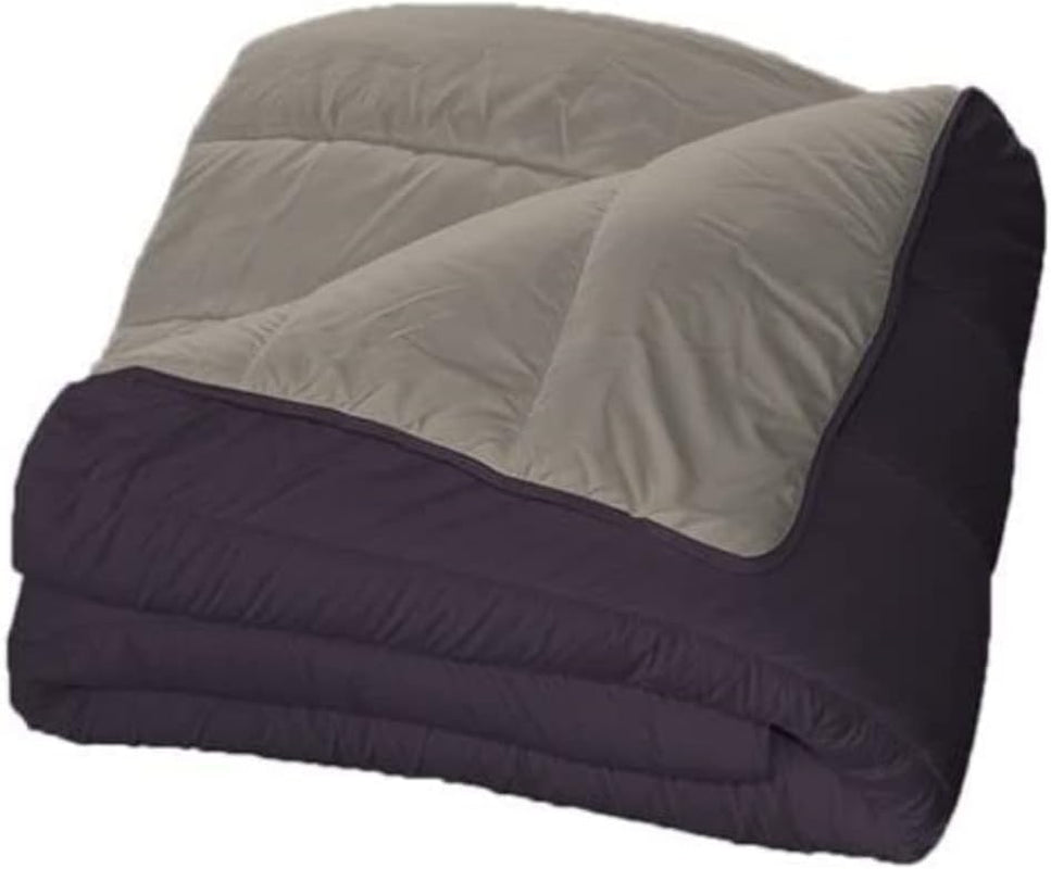 Bleu Câlin bicolor vendbar dyne til 2 personer, mikrofiber, bordeaux/peber, 220X240 cm Dyner og dyner Naty Shop MÃ"re/Poivre 140 X 200 Cm