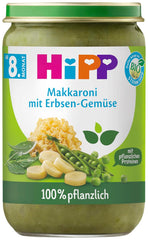 Hipp økologisk makaroni med ærter og grøntsager, 220G, 6Pack (6X220G) Mor og barn Naty Shop Standardtitel