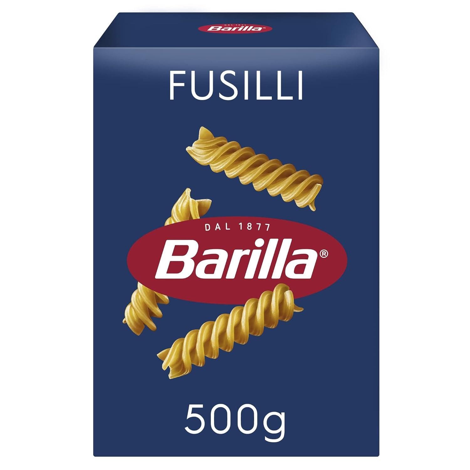 Barilla Pasta Classic Fusilli nr. 98 fra højkvalitets durumhvede, altid al dente, Chili, Spaghetti, Fusilli, Penne, Italiensk, 500g