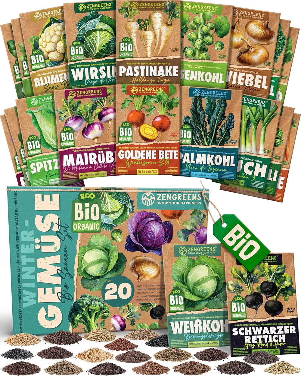 Økologiske tomatfrø i et sæt med 10 - 10 tomatfrø til nem dyrkning i haven, balkonen eller højbedet - Plantefrø - Frøplanter