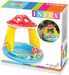 Intex 57114 NP - Oppustelig pool til babyer, svampetype, vinyl, flerfarvet, 102x89 ​​cm