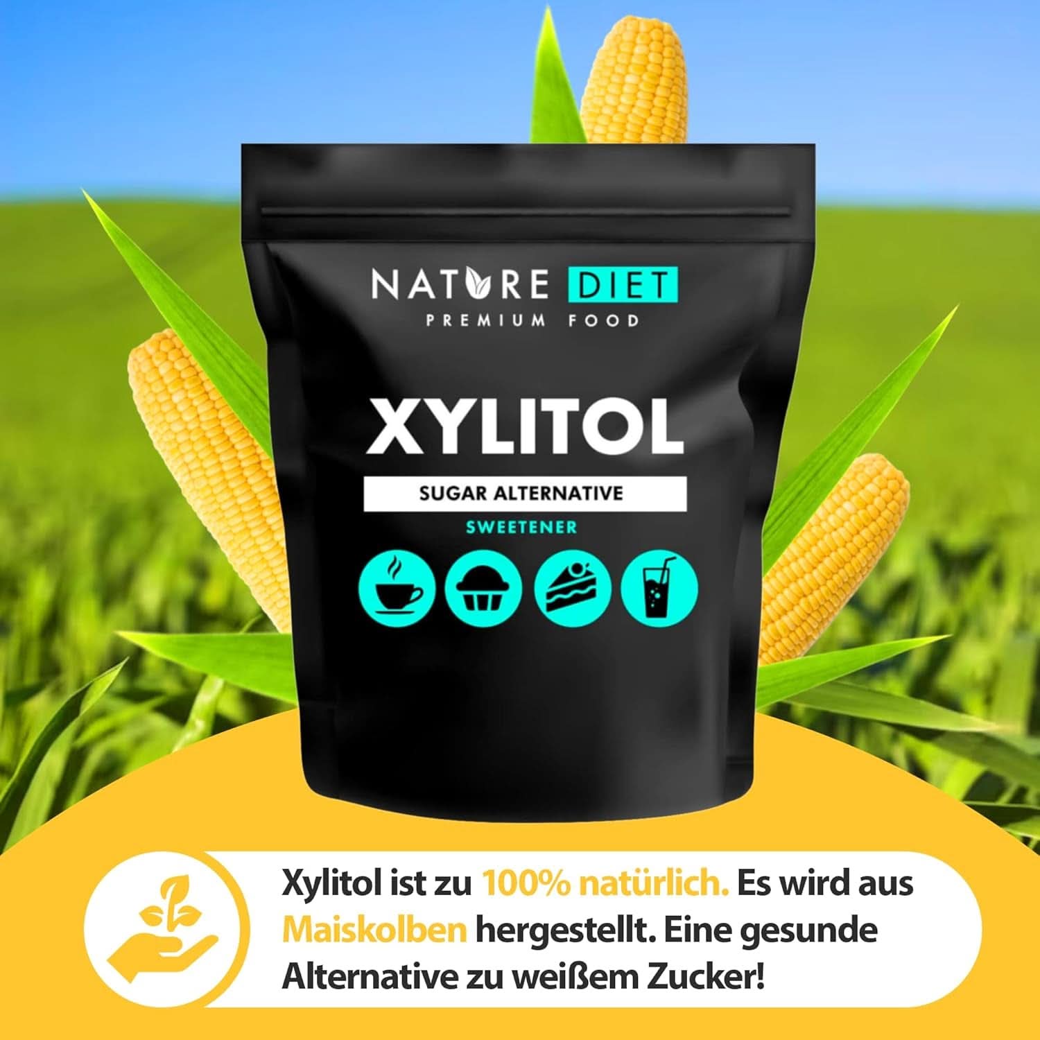 Nature Diet Xylitol, 1 kg sødemidler Naty Shop