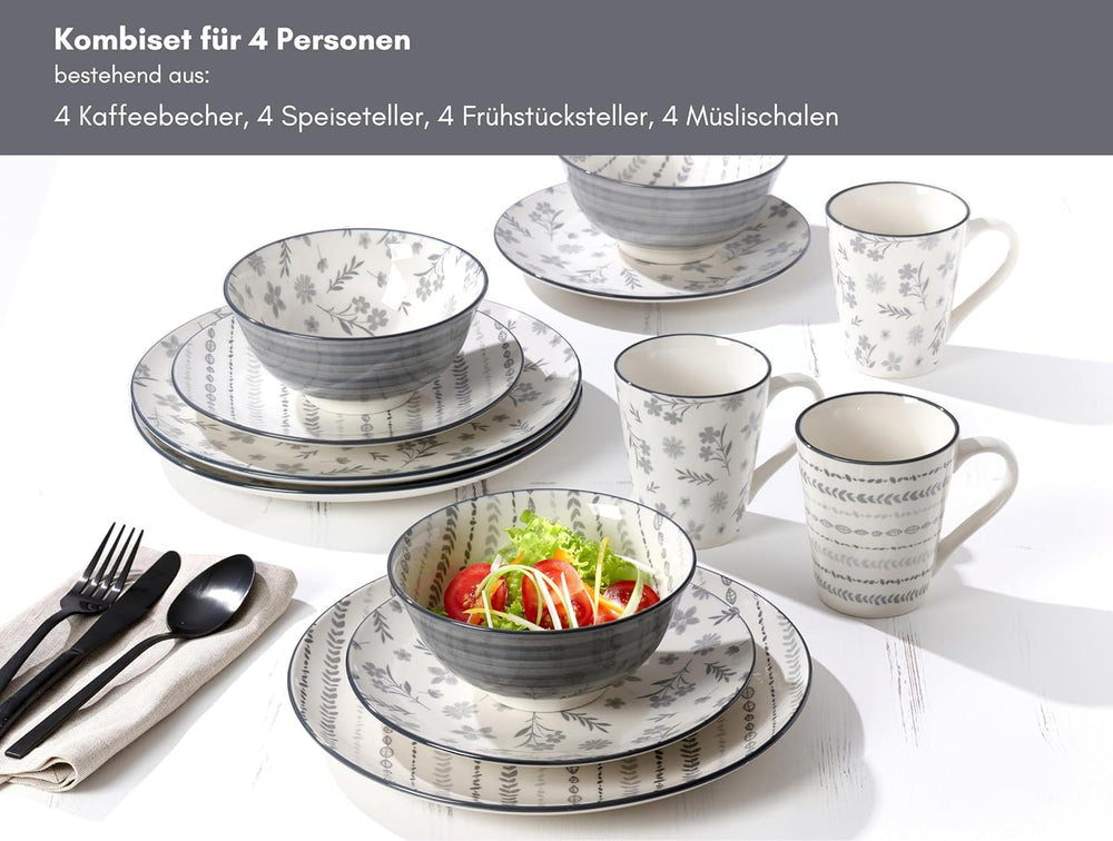 Set de veselă Sendai cu 16 piese, True