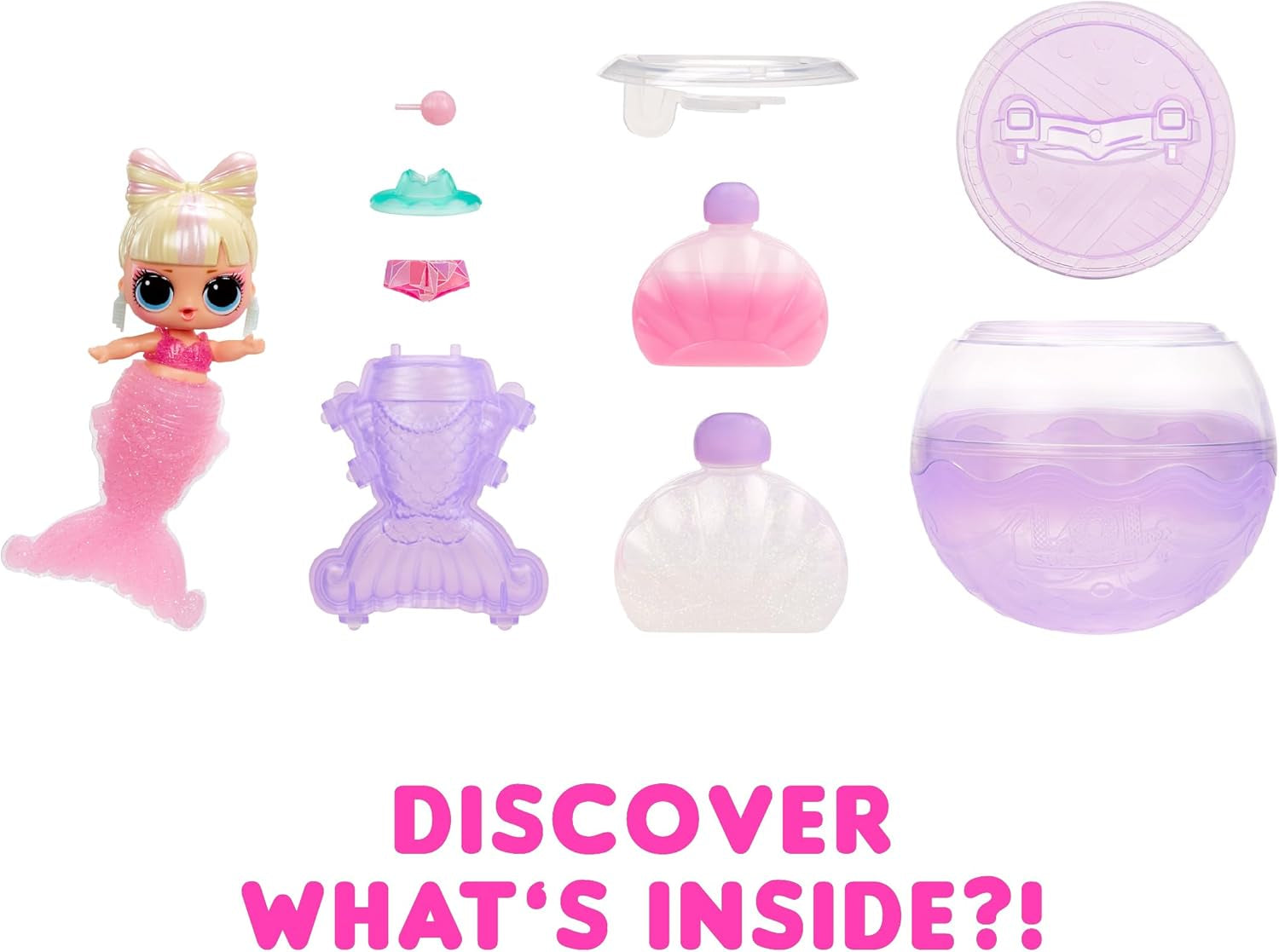 L.O.L. Overraskelse! Mermaids Tots - Moderigtige minidukker med farveskiftende haler - Velegnet til samlere, piger og drenge fra 4 år og opefter Naty Shop-dukker
