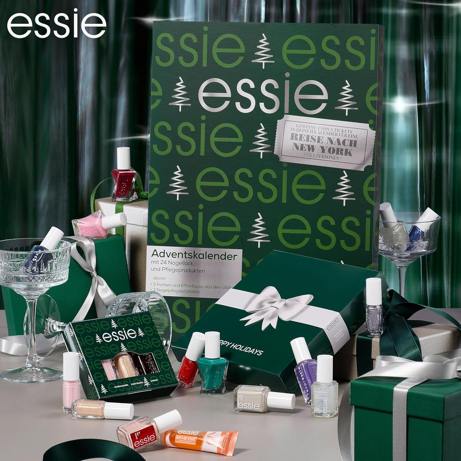 Essie Christmas Nail Art Set 2025 til festlige looks