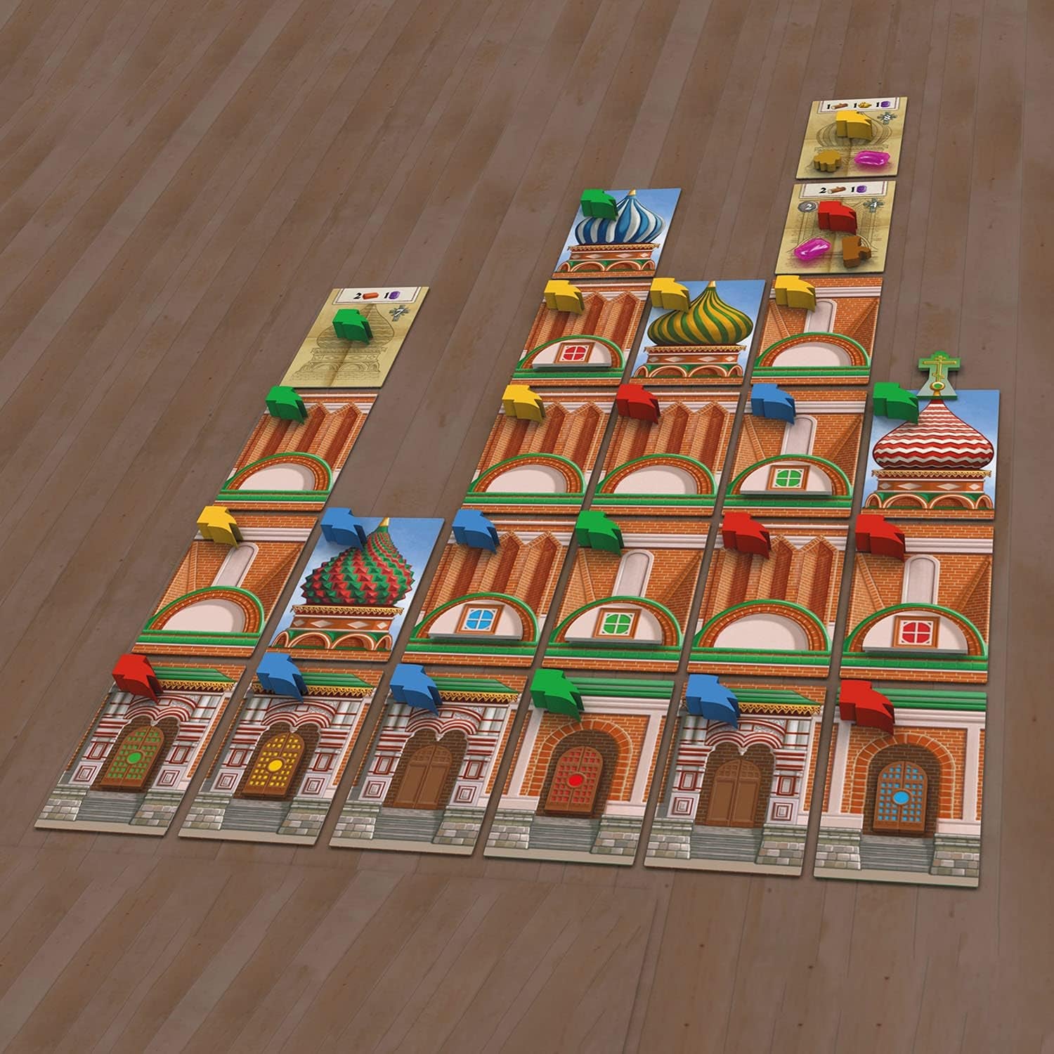 KOSMOS 682156 Red Cathedral, Builders of the Tsar, Strategispil med speciel terningmekanisme, Brætspil for 1-4 spillere i alderen 12+, Spil for feinschmeckere