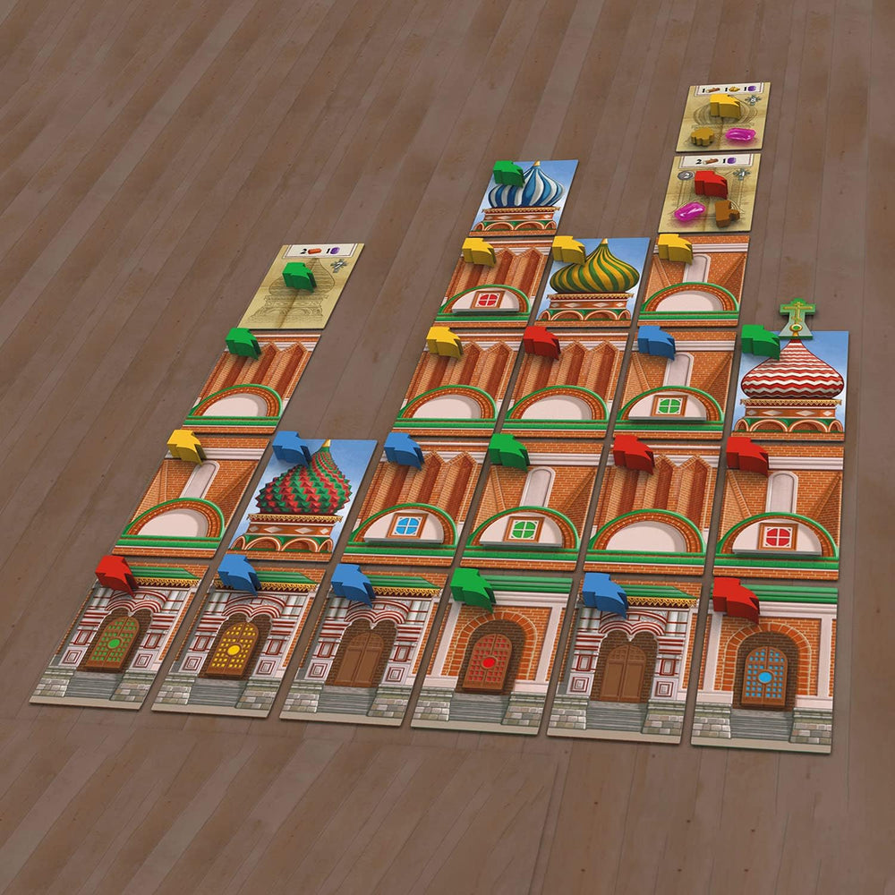 KOSMOS 682156 Red Cathedral, Builders of the Tsar, Strategispil med speciel terningmekanisme, Brætspil for 1-4 spillere i alderen 12+, Spil for feinschmeckere