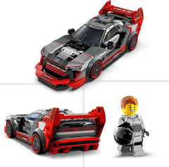 LEGO Speed Champions Audi S1 E-Tron Quattro racerbilsæt med billegetøj til at bygge, lege og vise, bilmodel til børn, gave til 9-årige drenge og piger 76921 Byggesæt Besuche den LEGO-Store