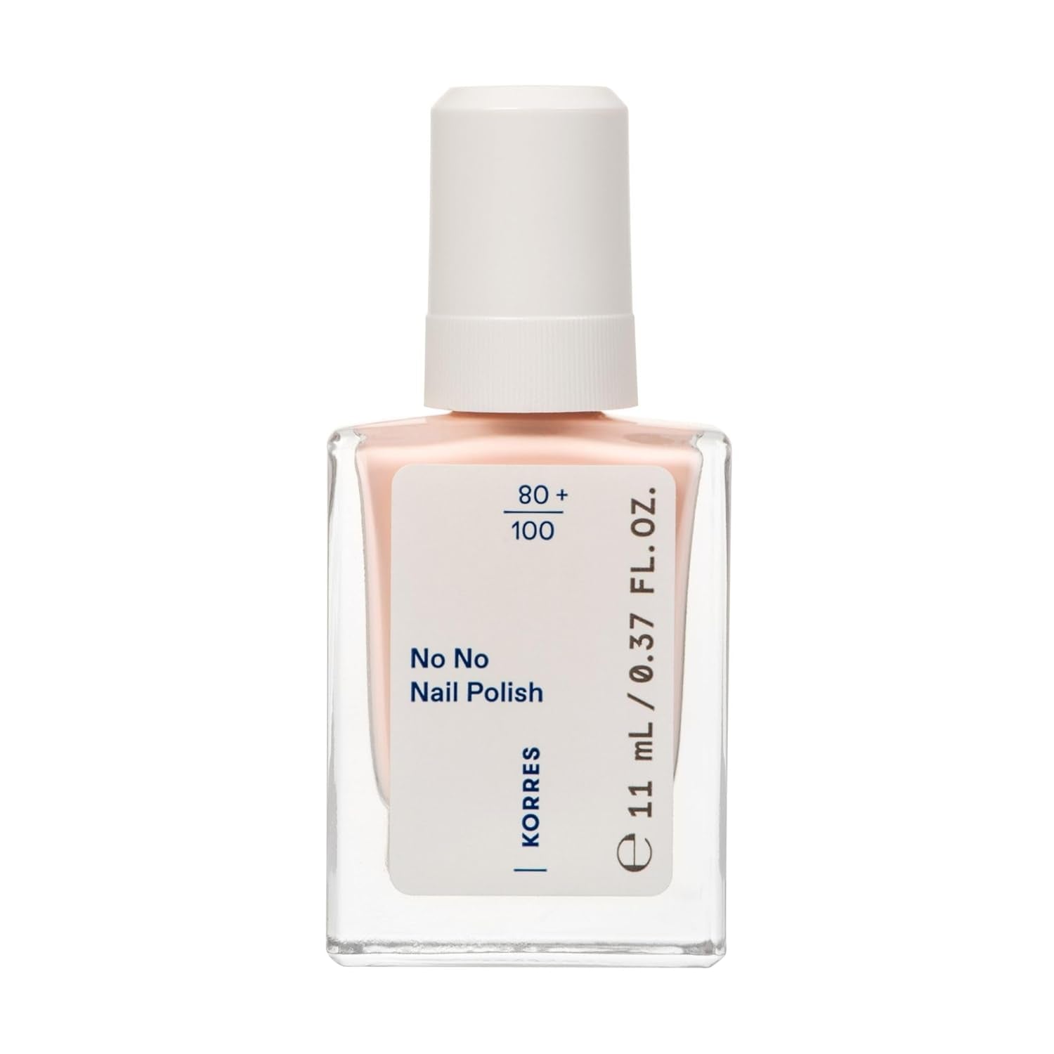 KORRES Nej Ingen neglelak base - 10% vegansk base uden slip, for langtidsholdbar, chip-resistent farve, 11 ml - naturligt velplejede negle, ingen skadelige stoffer