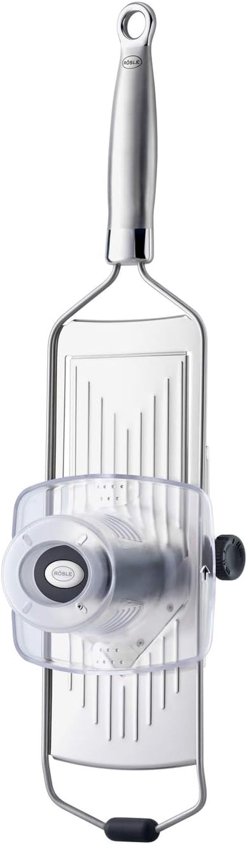 RÖSLE gourmetskærer Højkvalitetsskærer til trøfler, fine svampe, parmesan, radiser, tynde skiver, rustfrit stål 18/10 Skræller RÖSLE V-bladskærer