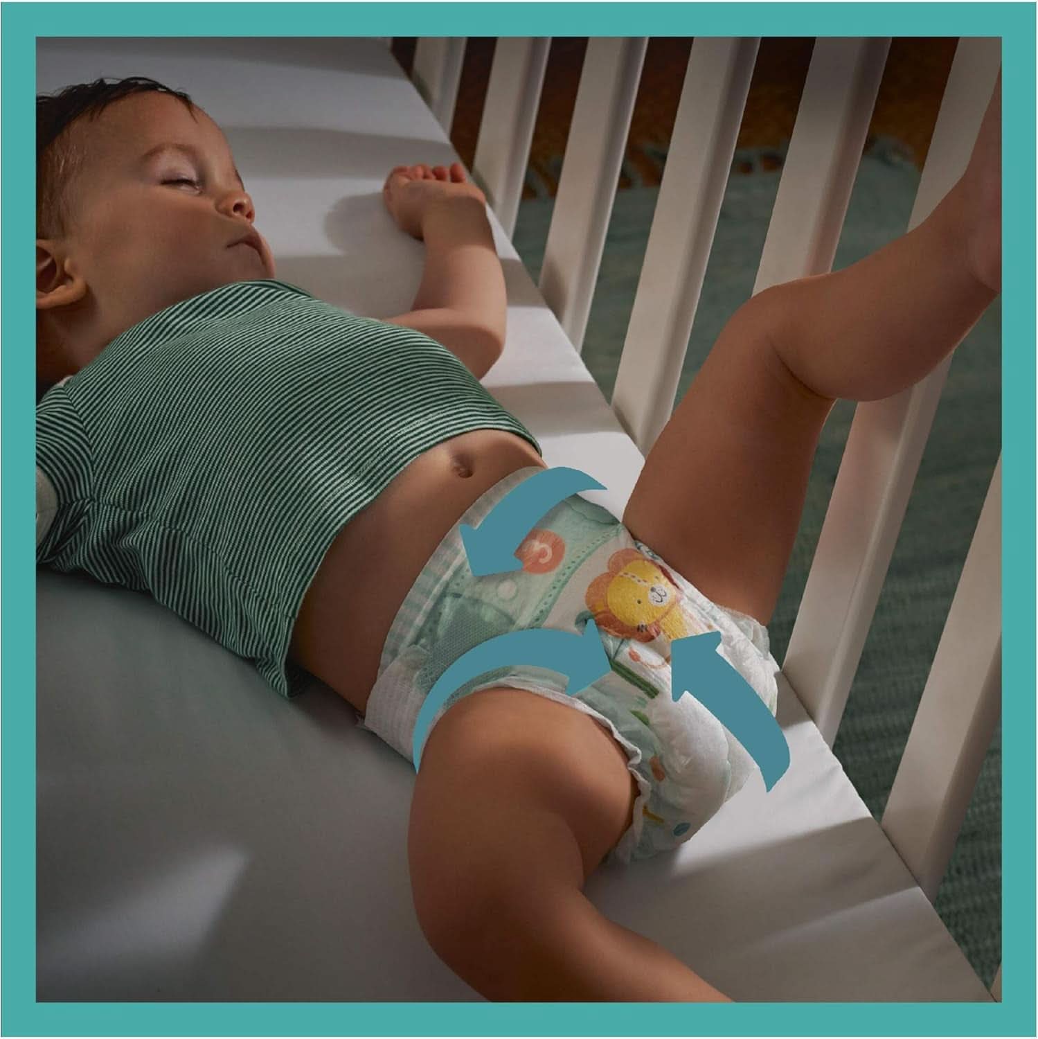 Pampers (klassisk version), bleer til babyer str. 4+ (10-15 kg), 100 stk. Mor og barn Naty Shop