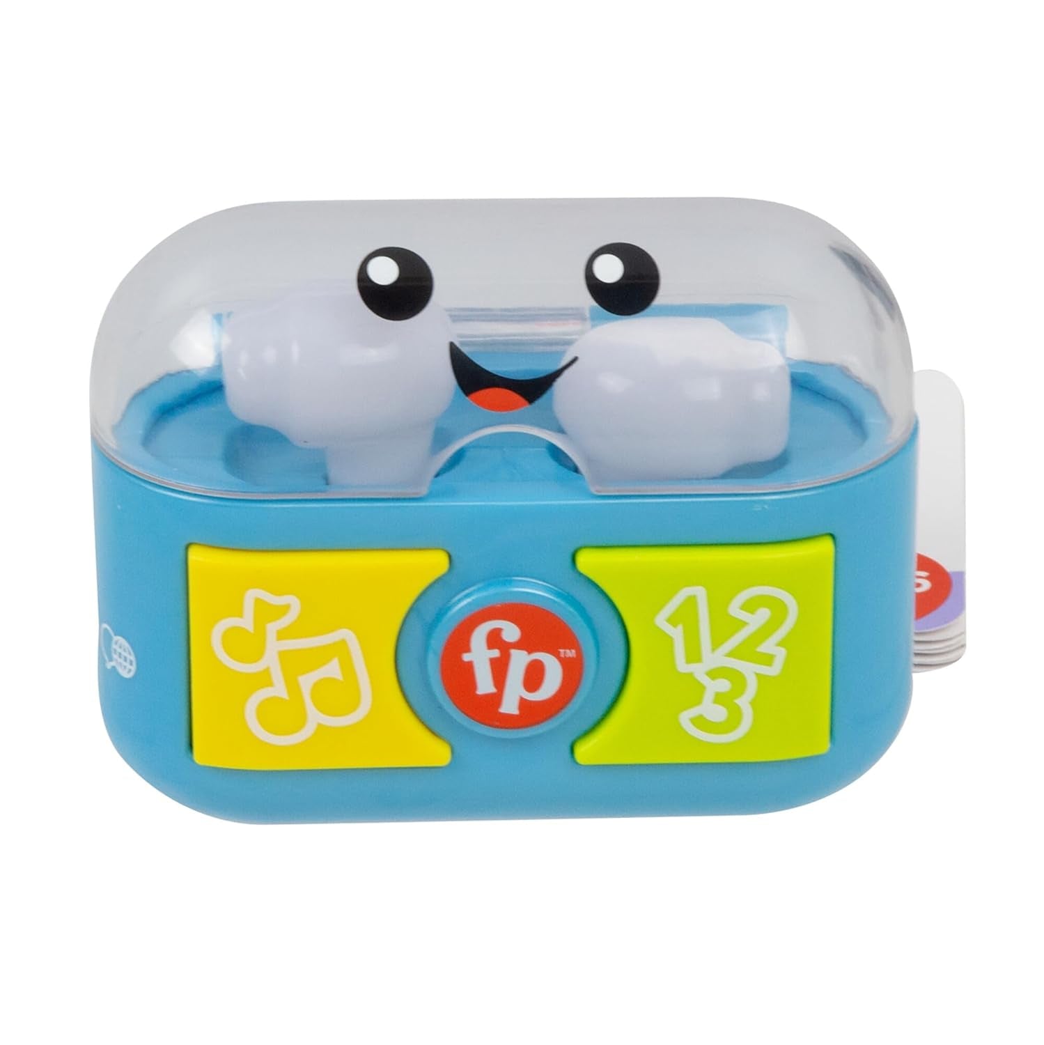 FISHER-PRICE Învățare și joacă distractivă cu dopuri de urechi pentru joacă - dopuri de urechi interactive cu lumini amuzante, cântece de învățare și activități motorii fine, peste 20 de melodii și propoziții, de la 6 luni, HWY45 Jucarii Bebe Naty Shop