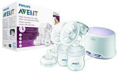 Dobbelt elektrisk brystpumpe Philips Avent SCF334/02 Tilbehør Mad og amning Bebe Naty Shop