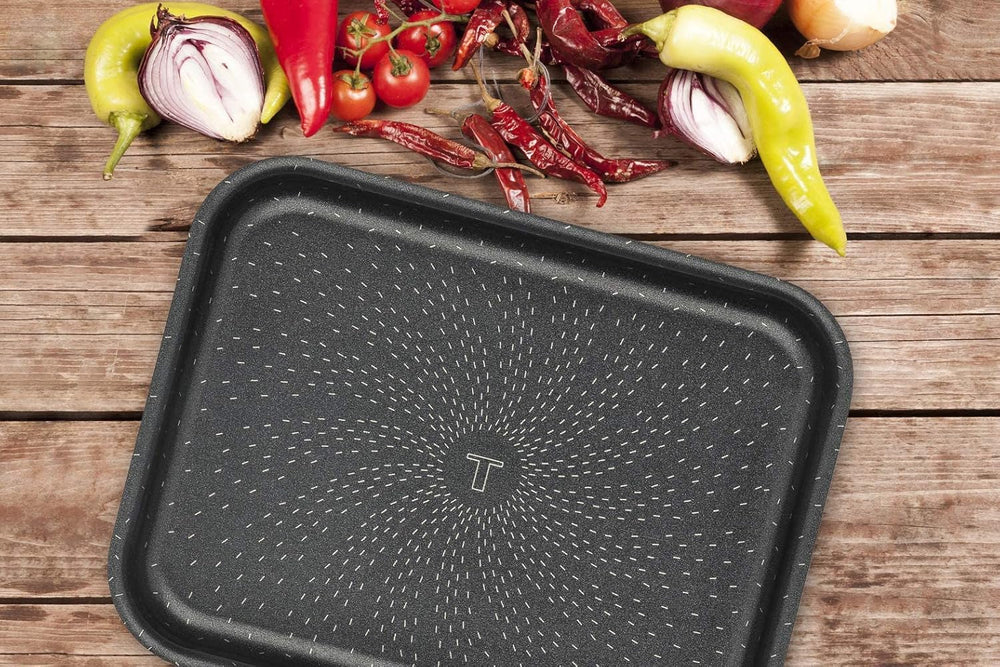 Tefal J1600502 Succes Flach Mini Backofen Aluminium Schwarz 19X25 X 4,2 Cm Forme og bakker til bagning Naty Shop