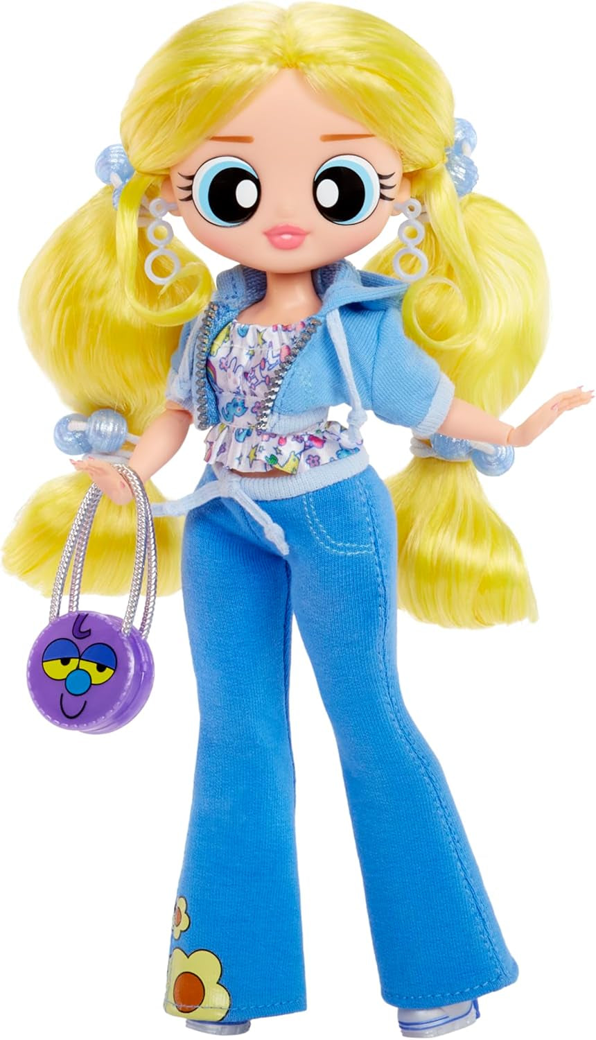 L.O.L. Surprise! OMG The Powerpuff Girls Puppe - Bubbles - Enthält 1 Modepuppe, Inklusive Outfit und Accessoires, 3 zum Sammeln