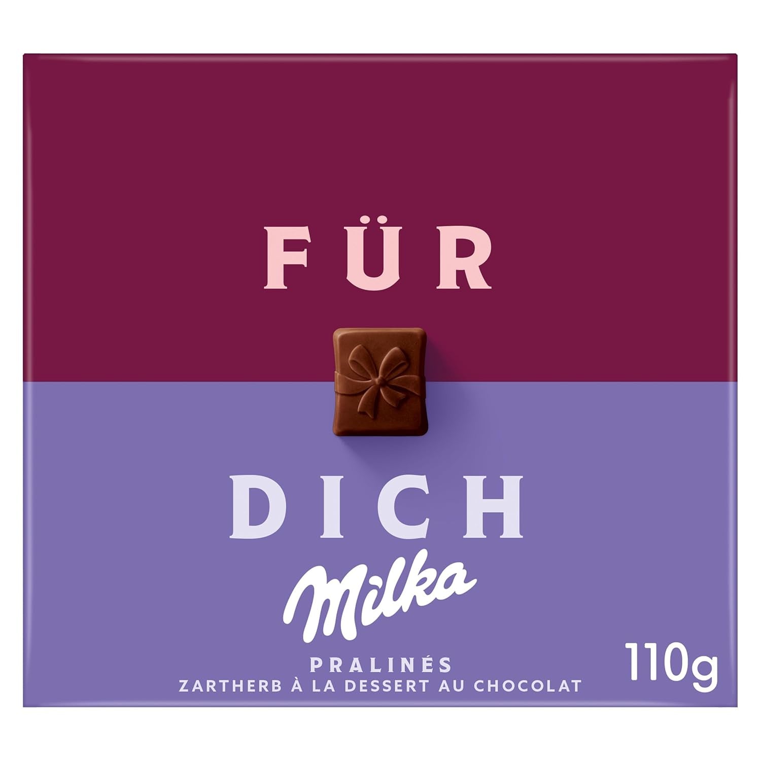 Praline Milka For You – Alpine mælkechokolade med fint kakaocremefyld – 10 x 110g