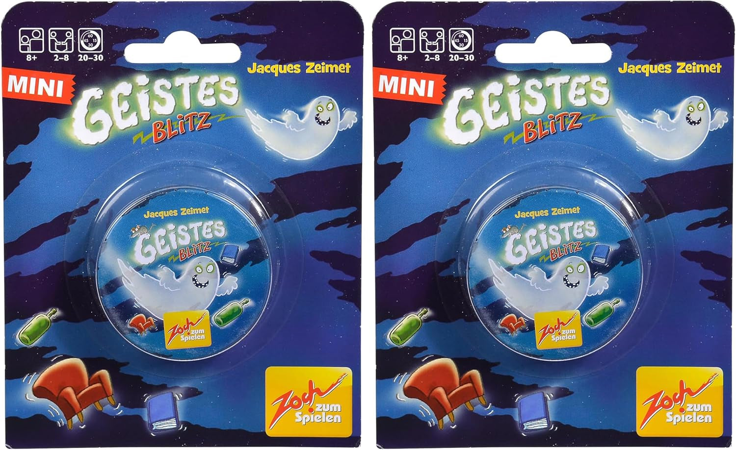 Zoch 601129800 Brainwave - Det sjove reaktionsspil for unge og gamle; Den, der hurtigt fanger de rigtige brikker, har en høj chance for at vinde, fra 8 år og opefter