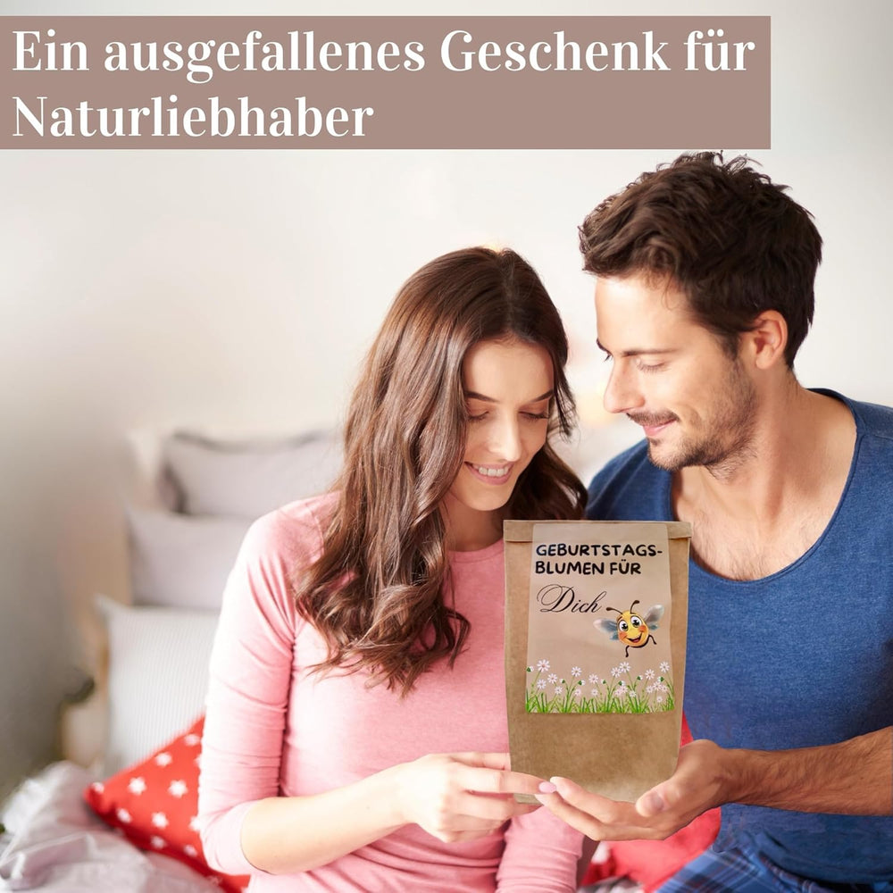 Fødselsdagsgave, Fødselsdagsblomst plantesæt, overraskelsesgavepose, Fødselsdagsgave til kvinder, Blomsterfrø til individuel plantning