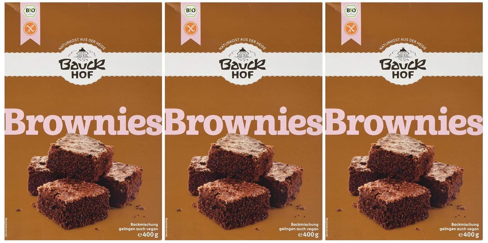 Brownies Glutenfri, 3Er Pack (3 X 400 G) - Bio Naty Shop