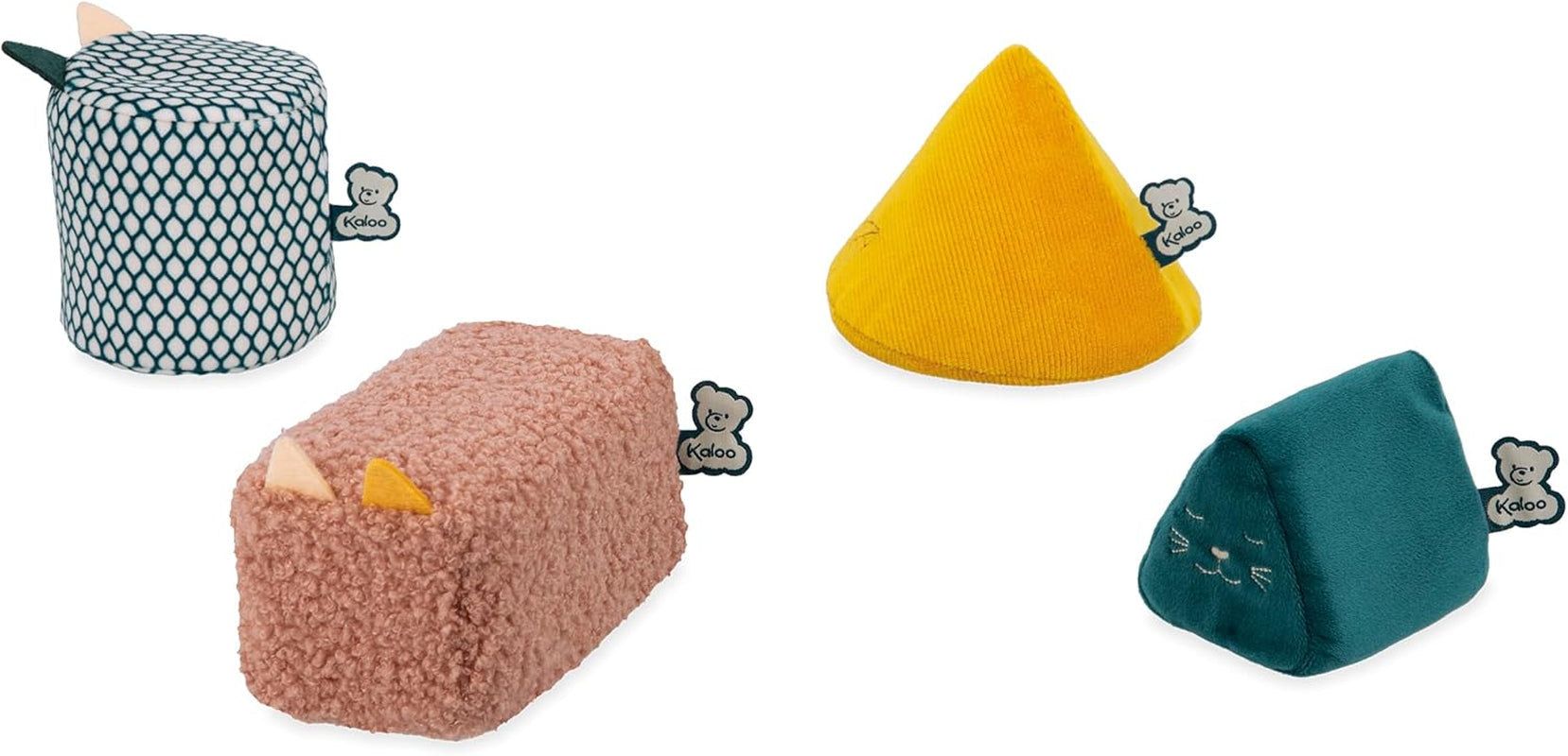 KALOO - Stimuli - 4 forme evolutive cu sunete - Produse pentru copii - Joc de stivuire - Abilități de auz și prindere - De la naștere, K227002 Jucarii Bebe Naty Shop