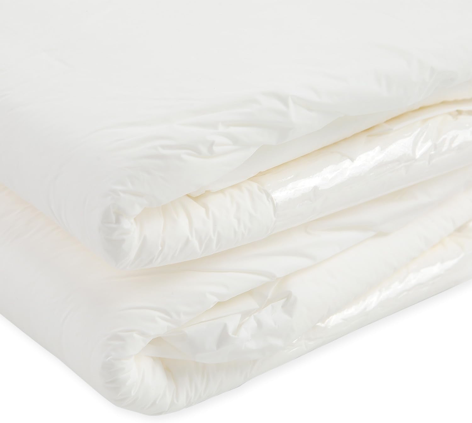 CutiePlusU voksenbleer, 10-pak engangsinkontinenstrusser med løkker til kvinder og mænd, maksimal absorptionsevne natten over - hvid (mellemstørrelse 71-96 cm)