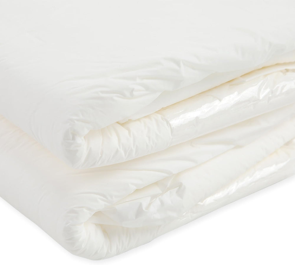 CutiePlusU voksenbleer, 10-pak engangsinkontinenstrusser med løkker til kvinder og mænd, maksimal absorptionsevne natten over - hvid (mellemstørrelse 71-96 cm)