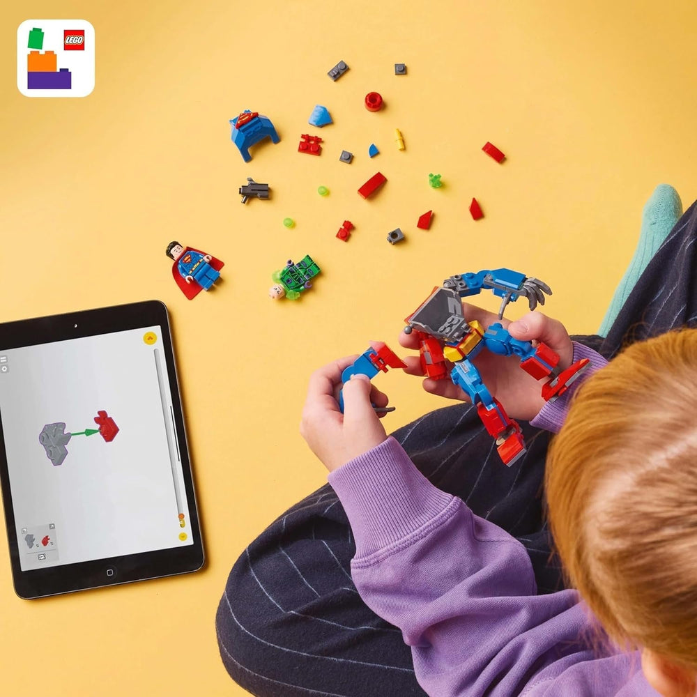 LEGO DC Superman Mech vs. Lex Luthor - Superheltelegetøj med 2 minifigurer - Bygbar actionfigur med bevægelige arme, ben og fingre - Gave til drenge og piger i alderen 6+ 76302 Byggesæt Besuche den LEGO-Store