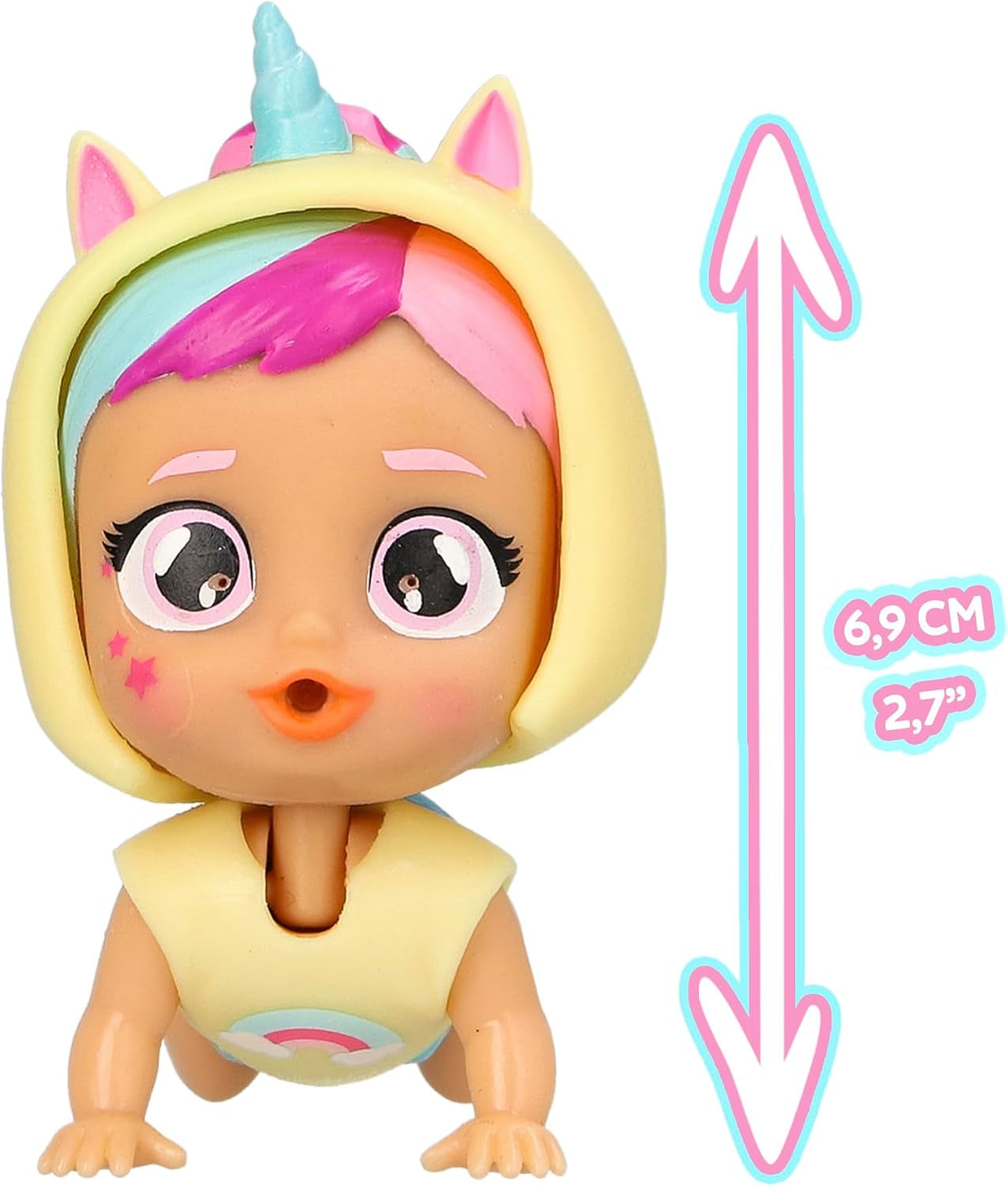 921825 Babypuppe, Spielzeit, 8,5 cm, Mehrfarbig