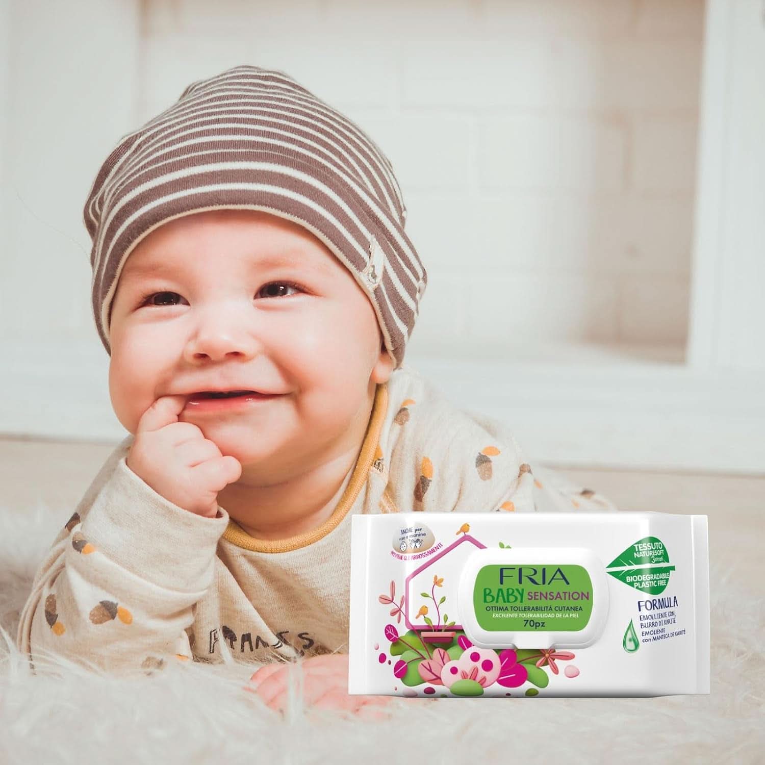 Baby Sensatios med låg, 72 servietter Baby Wet Wipes Naty Shop